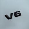 2015 3D Sharp V6 V8 V10 V12 Lettres Chiffres ABS Emblème de Voiture Garde-boue Badge de Décharge Plaque Nom Logo Autocollant Chrome Noir