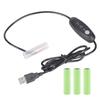 USB 5V 2A To 3V 4.5V 6V Power Supply Cable Replace 2A LR6 Batteries for Clocks Fan and Remote Controls