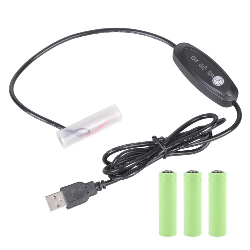 

USB Power 2A Battery Replacement Cable 5V to 3V 4.5V 6V Converter for Electronic Devices 1