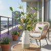 Green Leaves Lemon Fruit Branch with Flower Simulated Fruit Tree  Living Room Porch