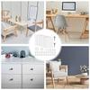 680pcs Self-Adhesive Screw Hole Stickers & Covers, 0.47in 0.59in 0.83in Dust-Proof White Furniture Caps for Wood Screws, Self Tapping
