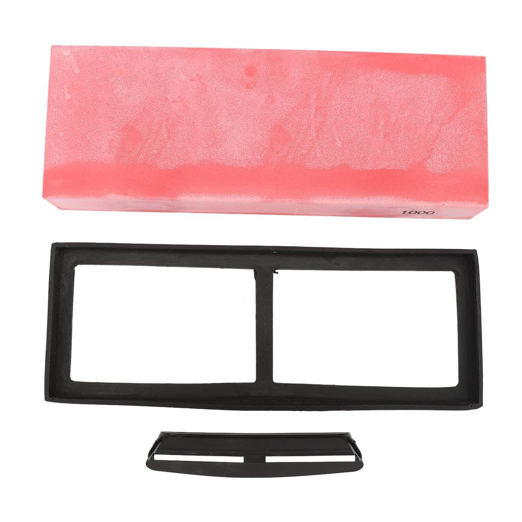 Knife Sharpening Stone Aluminum Oxide Micro Powder Whetstone Knife Sharpener with Anti Slip Base