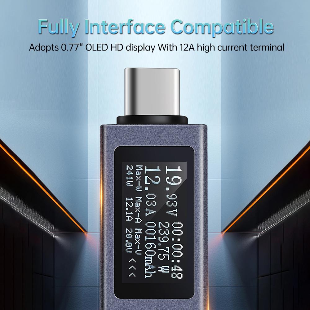 KWS-2301C KWS-2302C Multifunctional Digital Display DC Voltage Current Meter Power Meter Phone Charging Tester Type-C