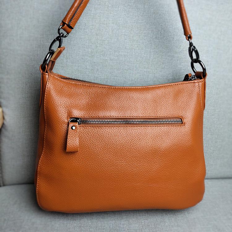 Genuine Leather Women's Two-Way Shoulder and Crossbody Bag