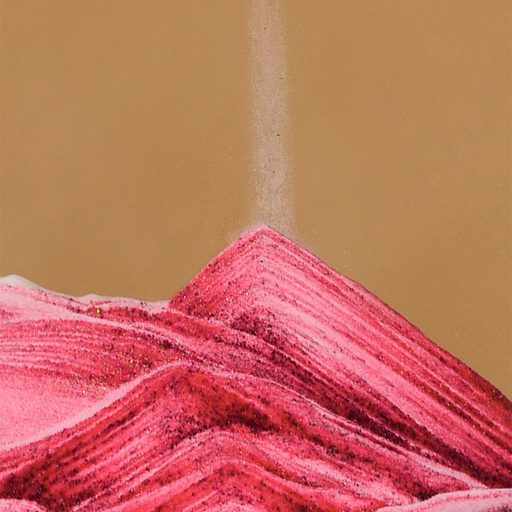 Ozdoba 3D Obraz z Ruchomym Piaskiem 5 cali Kreatywna Dekompresja Malowanie Piaskiem Kinetycznym Przezroczyste Szkło Dynamiczne Pejzaże Piaskowe do Dekoracji