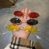 New Unisex Retro Small Frame Oval Sunglasses Fashion Design Sun Glasses Summer Vintage Shades Eyeglasses Women'S Fashion Glasses