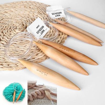 Fashion Wool Circular Bamboo Braided Ring Needle Knitting Crochet Hooks Sewing Tool