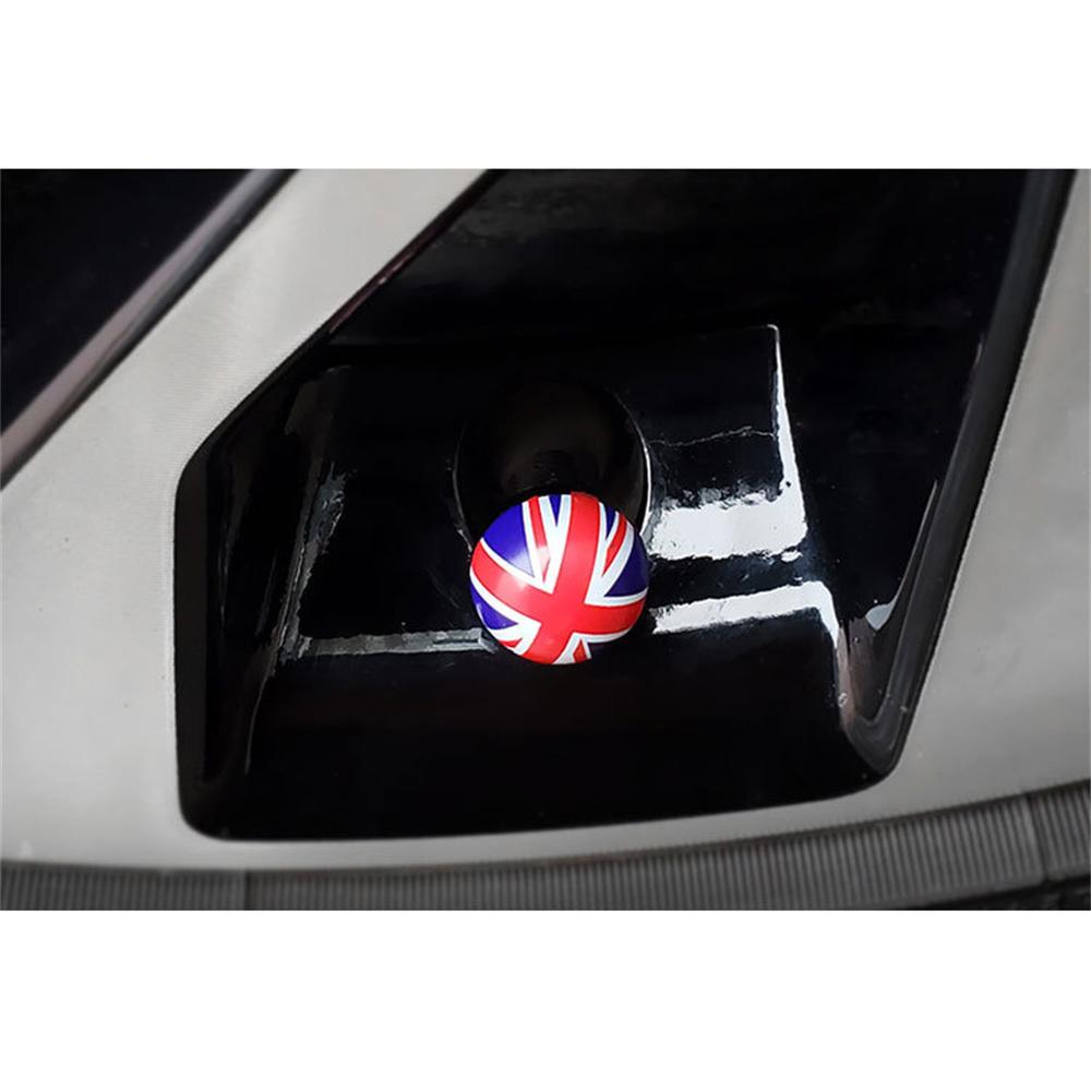 4pcs England British Flag Car Round Wheel Tire Ball Air Stem Valve Cap Covers