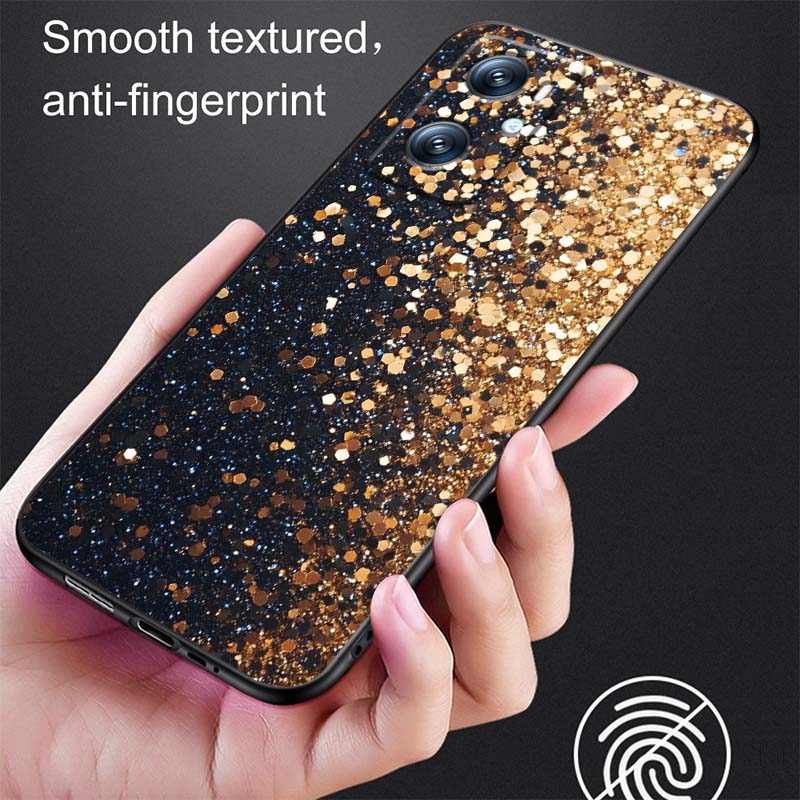 Shining creative patterns For OPPO Reno 5 6 7 A96 A40 A58 Realme GT A74 A78 Neo2 A74 A78 Find X5 X3 X7 X8 Black Phone Case