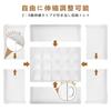 yazi Underwear Storage Expandable Storage Drawer Closet Clothes Storage Large Clothing and Sock Shape for and Small White Compartments 2 Expandable