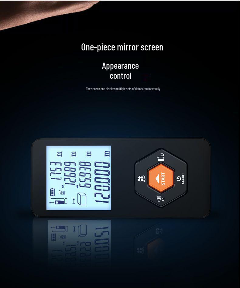 High-Precision Handheld Laser Rangefinder & Infrared Tape Measure