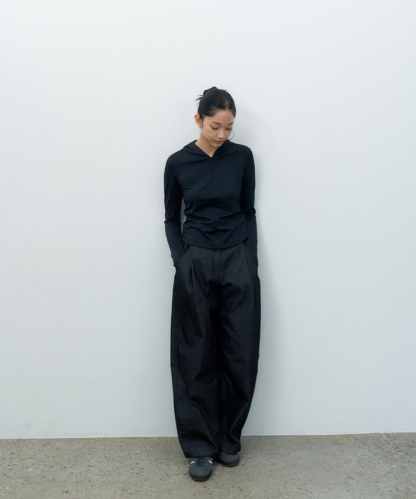 MAKE A TOAST Volume Denim Pants Black Mbespa011Bk