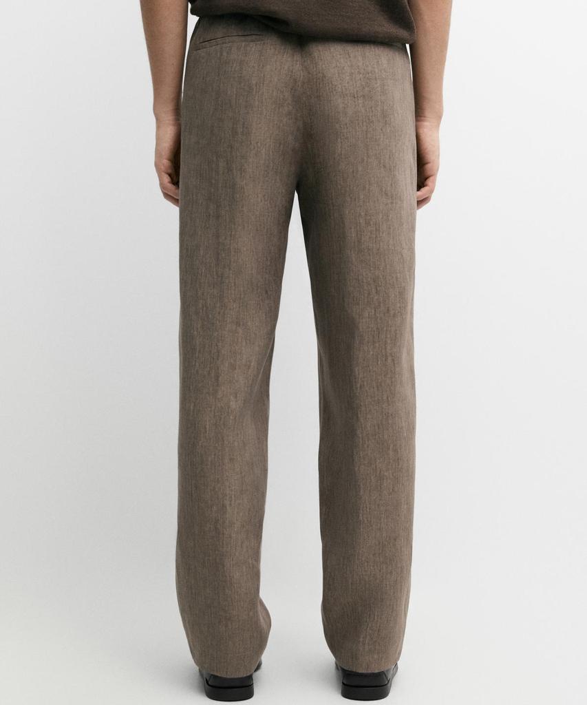 Masimodutti Linen Suit Pants