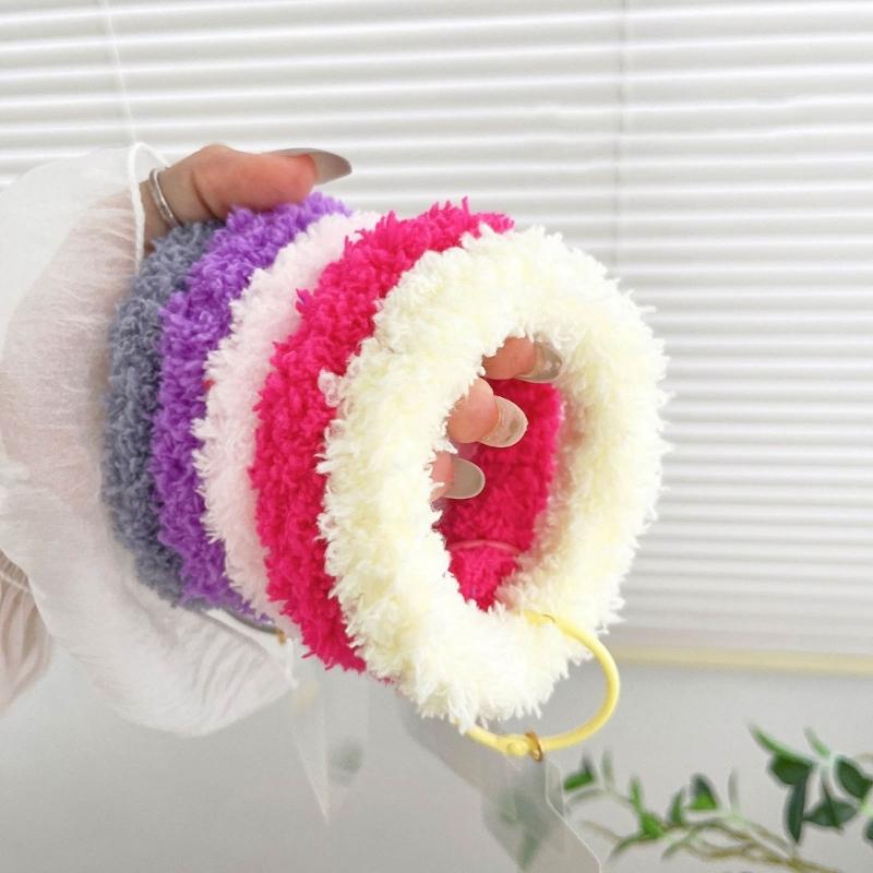 Trendy Phone Accessory Plush Key Organize Anti Drop Keychain Versatile Wristband