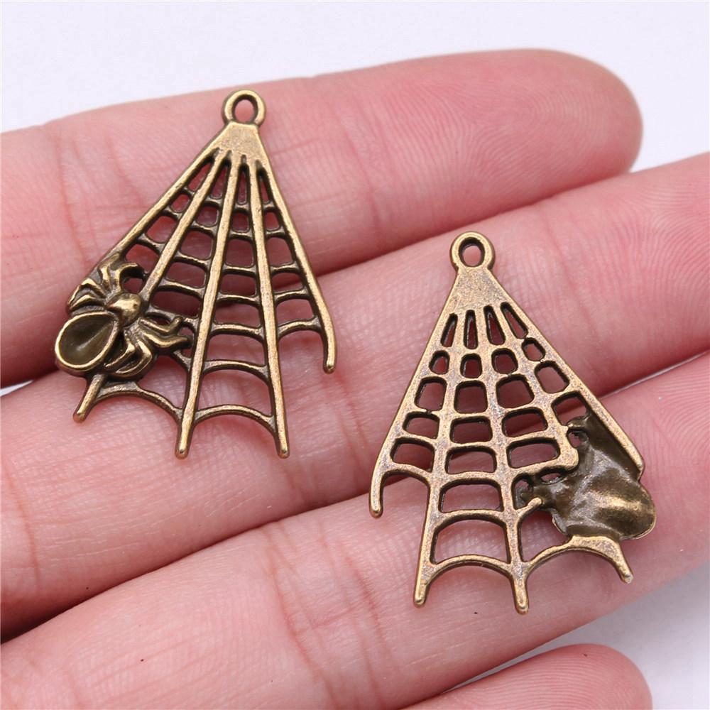 Charms Spider Halloween Bat Pendants Kids' Jewelry Materials QC119