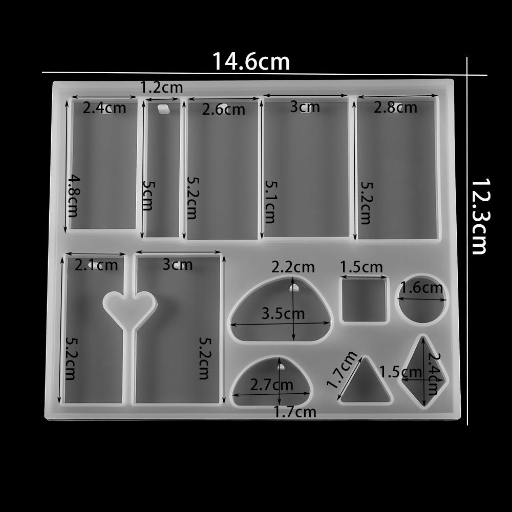 

13 Shapes Silicone Casting Mold Pendants Silicone Casting Mold Tools For DIY Resin Jewelry Making Supplies Epoxy Resin Mould