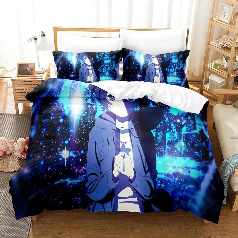 Polyester Comfortable Anime Print Duvet Cover Set With Duvet Cover And Pillowcases King Queen Twin Sizes For All Ages