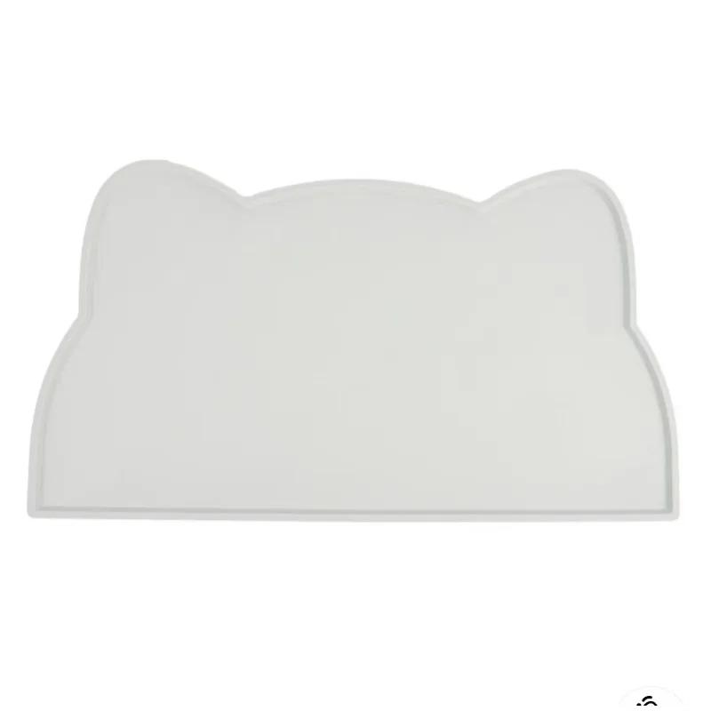 Tapete de silicone para alimentos para animais de estimação, portátil, à prova d'água, à prova de vazamentos, antiderrapante, almofada para tigela, almofada para gatos, cães, itens para animais de estimação, acessórios