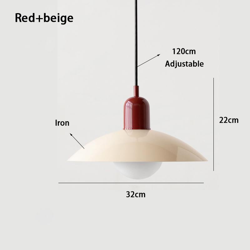 Mid-style Nordic Color Macron Cining Room Bedroom Lighting Chandelier Simple Modern Bauhaus Dining Table Chandelier Study Lamp