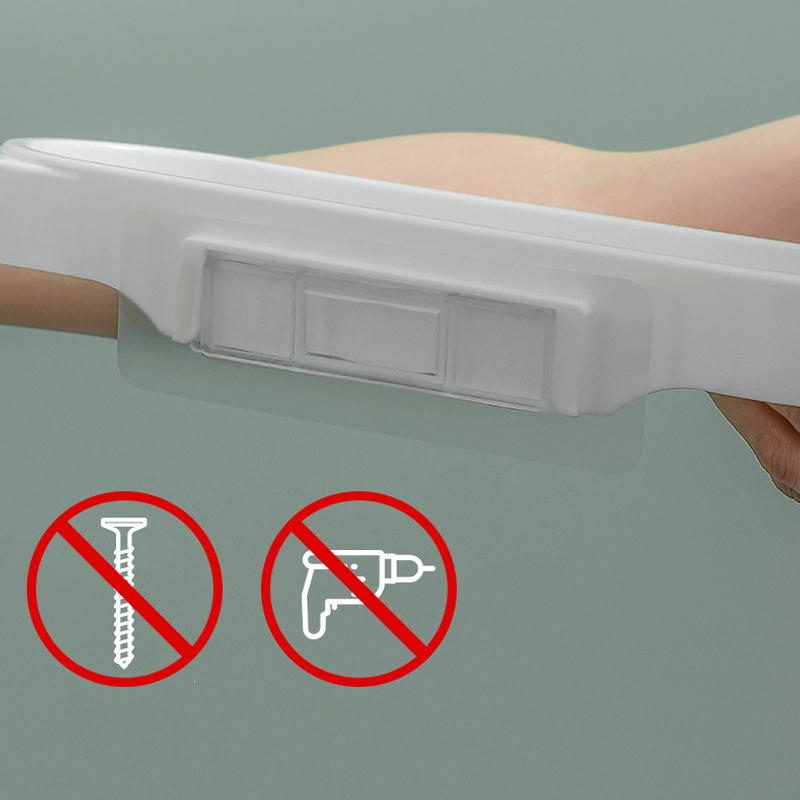 Punch-free Bathroom Plastic Rotating Drainable Storage Rack