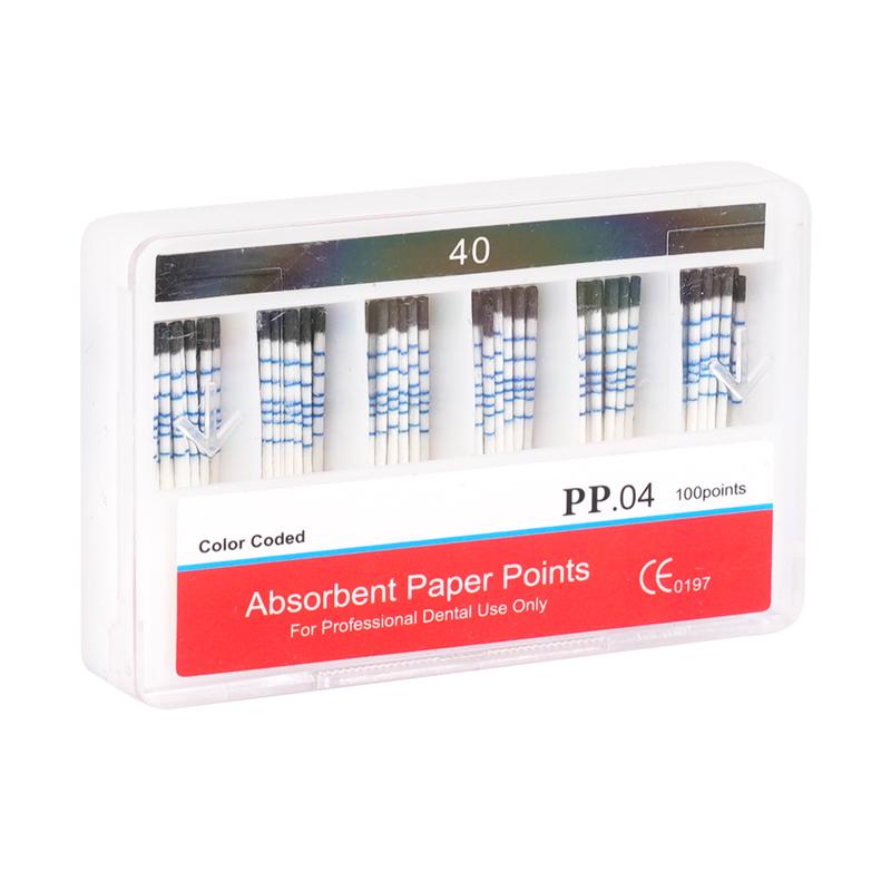 Dental Absorbent Paper Points 04 15-40# Root Cancel Endodontics Gutta Percha Cotton Fiber Tips Dentist Tool