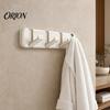 No Drill Wall Hooks Over The Door Hanger Hooks, Foldable Drilling Adhesive Coat Rack, Invisible Space Saving Organizer, for Coats Bags Towels Scarves