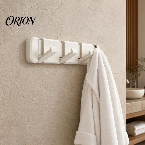 No Drill Wall Hooks Over The Door Hanger Hooks, Foldable Drilling Adhesive Coat Rack, Invisible Space Saving Organizer, for Coats Bags Towels Scarves