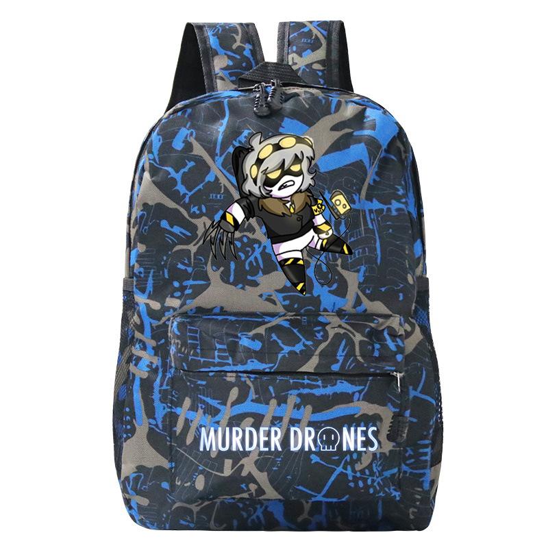 Anime Murder Drones Peripheral Fashion Children's Backpack Large Capacity Load Reduction Student Leisure School Bag