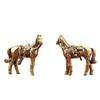 Metal Horse Statue Sculptures Decorative Animal Figurines Tabletop Ornament Symbols Wealth Career Home Decorations