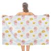 Cute Cartoon Pig Beach Towel Microfiber Lightweight Bath Towel Sandproof Sauna Spa Sport Travel Towels Quick Dry Bikini Cover Up