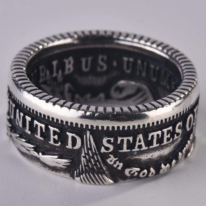 WOSIKATE Vintage CopperPlated Ring For Men Creative Thai CopperRing Fashion Jewellery Index Finger Ring