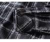 Men's Autumn Retro Plaid Colorblock Casual Jacket - Plus Size Loose Fit Versatile Top Coat