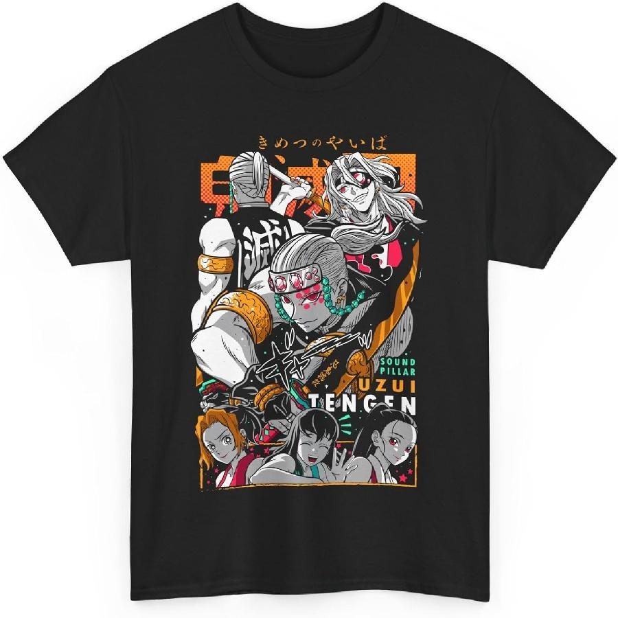 

Anime Tengen Uzui Sound Hashira Printed T-Shirt XXXXXL чорний