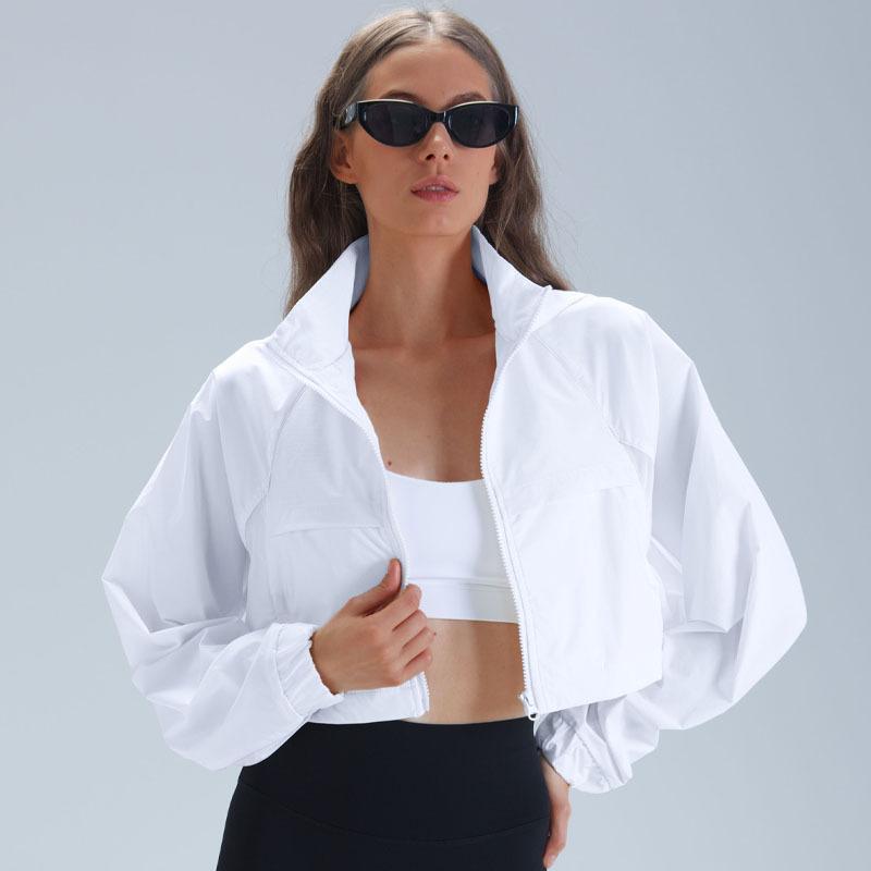 Giacca sportiva ALOSCO con cerniera, da running all'aperto, slim, con cappuccio, ad asciugatura rapida, top sportivo, abbigliamento da yoga ad asciugatura rapida