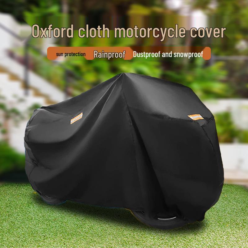Oxford Cloth Motorcycle Cover: Waterproof, Sun & Snow Protection for Electric Vehicles