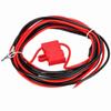 HKN4137A ABS   Metal Power Cord with Buckle for MOTOROLA Mobile Radio Black Red