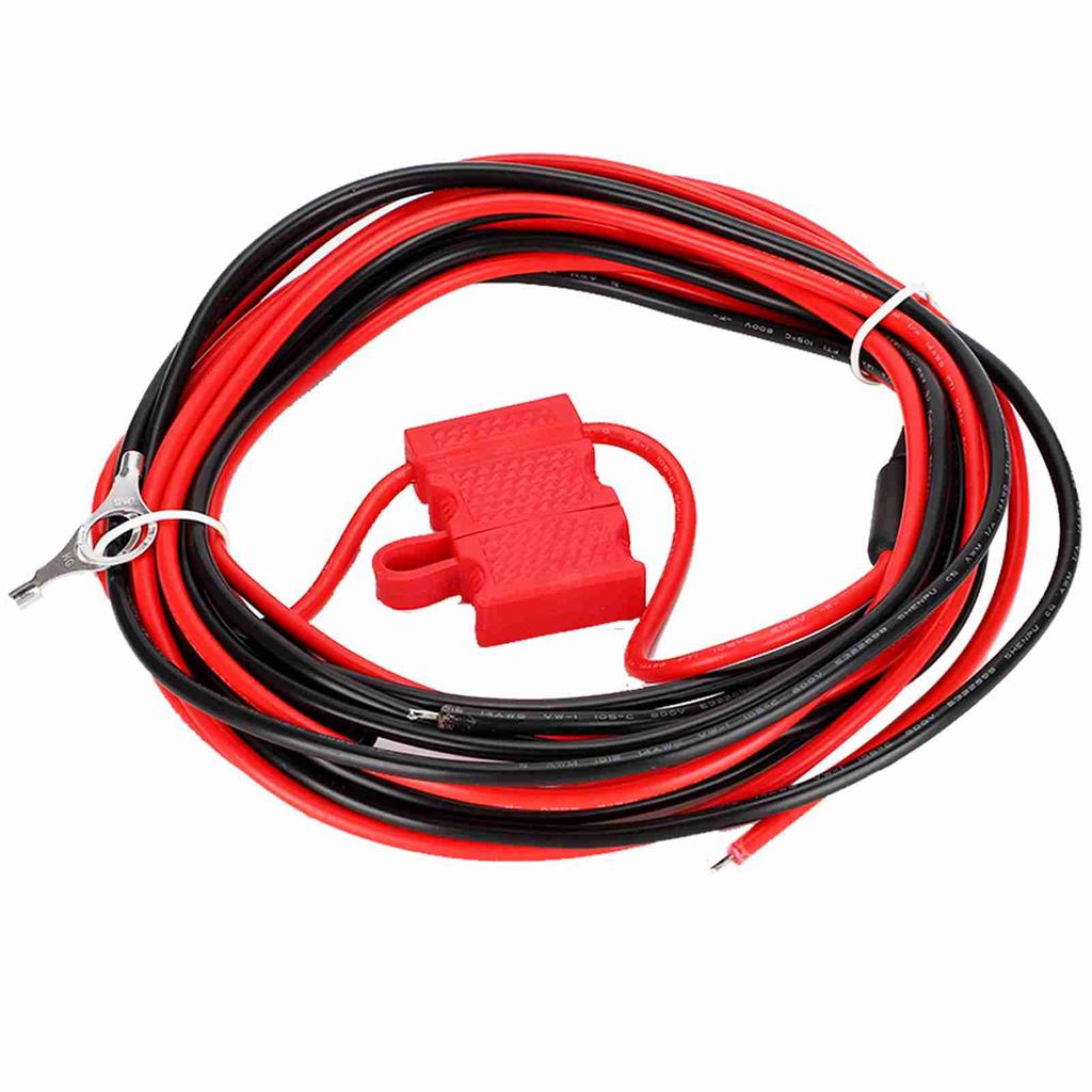 HKN4137A ABS   Metal Power Cord with Buckle for MOTOROLA Mobile Radio Black Red