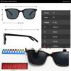 New Retro Square Women Luxury Sunglasses Fashion Rivets Blue Men Sun Glasses Shades UV400