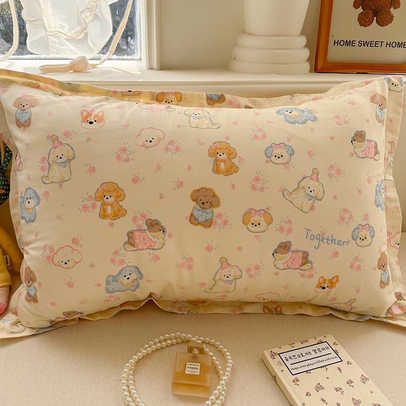 100% Baumwolle Kissenbezug Set - Zwei Stück: Einzeln 40x60cm, Extra Groß 48x74cm, Kernbezug 50x80cm