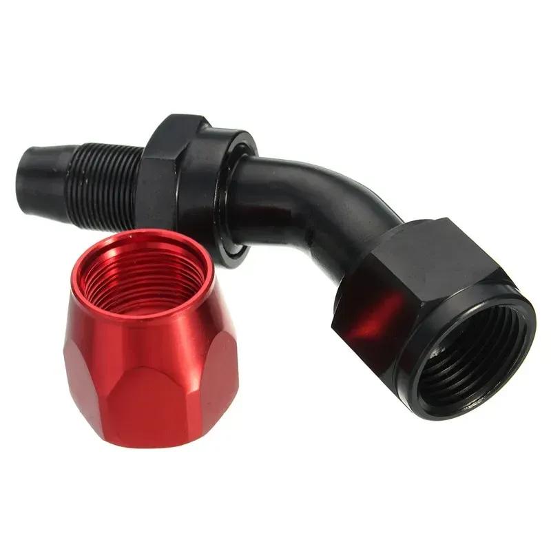 2X Universal 4AN 6AN 8AN 10AN 12AN Straight 0 45 90 180 Degree Swivel Hose End Fittings Adapter For CPE Oil Fuel Gas Hose Line