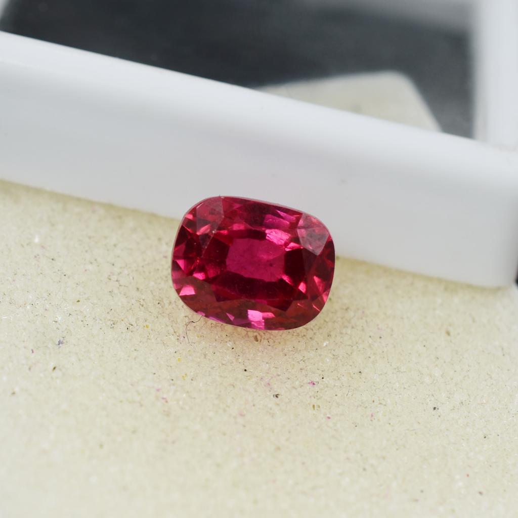 Cushion Cut Loose Gemstone Ring Size Natural Pink Ruby 4.55 Ct CERTIFIED M-837-Ra
