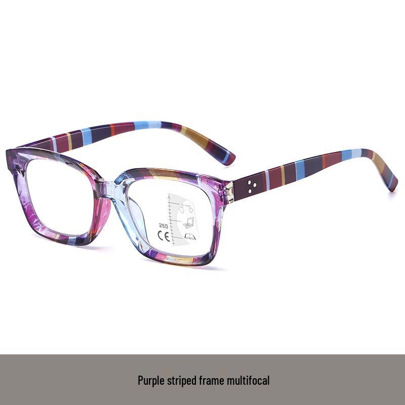 Unisex Multifocal Photochromic Blue Light Blocking Reading Glasses with Dual-Use for Distance and Reading, Ideal for Seniors