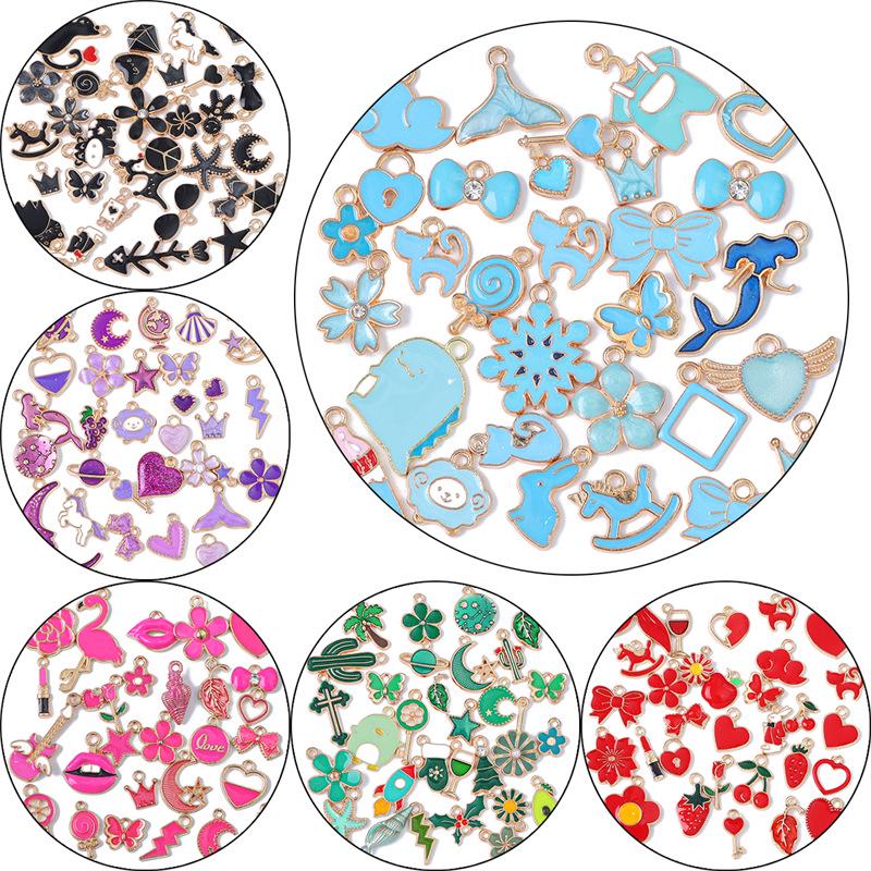 Cute Cartoon Oil Drop Panda Pendant - DIY Bracelet & Necklace Accessory