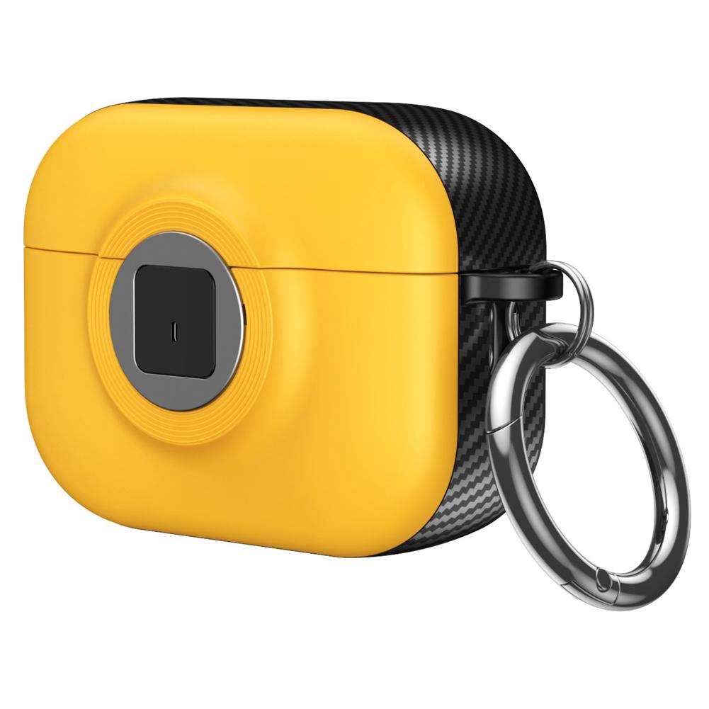 For Airpods Pro3 Case With Secure Lock Cover Camera Shape For AirPods Pro 3 Cases TPU PC Headphone Sheath With Keychain