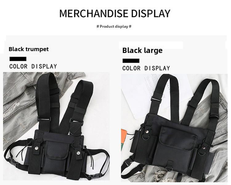 Hong Kong Taktyczna Torba na Klatkę Piersiową Hip-Hop: Funkcjonalna kamizelka unisex i plecak biodrowy