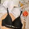 One-piece underwear triangle cup sexy gathering lace bra bra beautiful back chest pad
