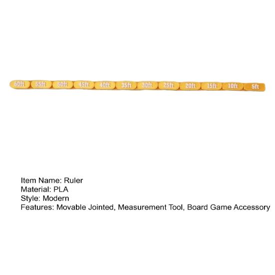 Articulated Movement Ruler Flexible Chain Curves Corners Measuring Gauge Tabletop Board Game Movable Jointed Chain Ruler Measurement Tool