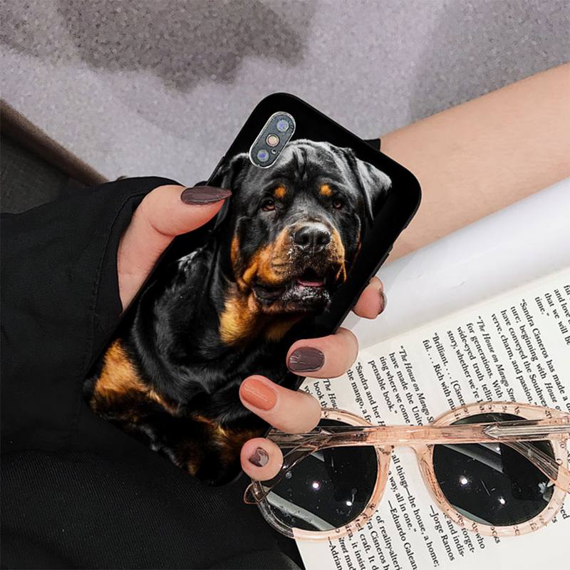 Θήκη τηλεφώνου MaiYaCa Cute Rottweiler Dog για iPhone 11 12 13 Mini Pro Max 8 7 6 6S Plus X 5 S SE 2020 XR XS 10