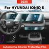 TPU For HYUNDAI IONIQ 5 2025 Transparent Protective Film Car Interior Central Control Navigation Panel Cover Accessories