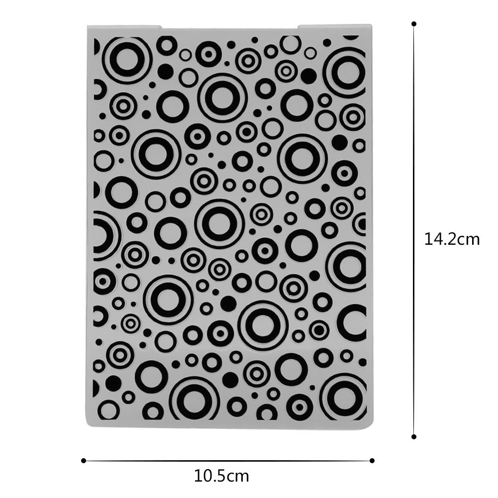 Circle Embossing Folder Template Plastic Circle Background Embossing Folder Handmade DIY Craft Decoration Molds for Card Making China Mainland